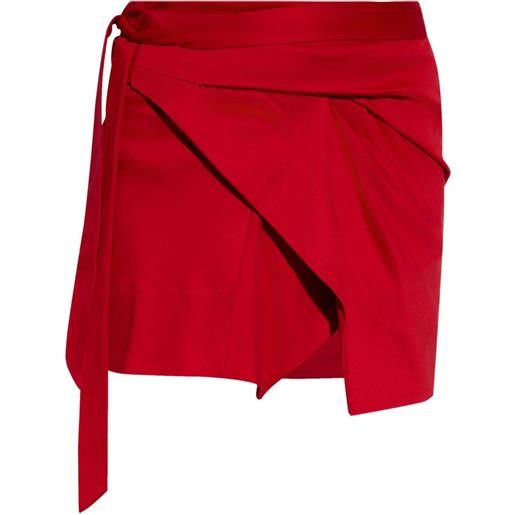 ISABEL MARANT minigonna a portafoglio berenice - rosso