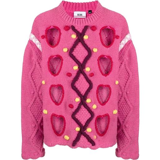 Gcds maglione oversize - rosa