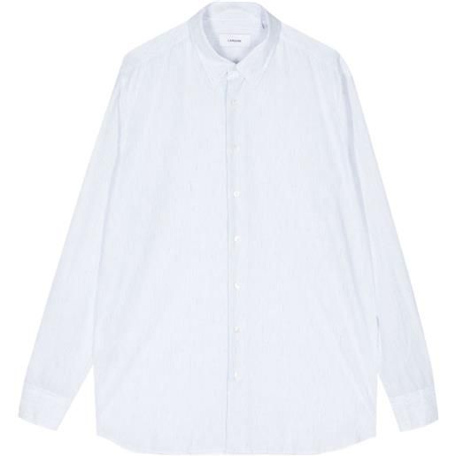 Lardini camicia gessata - bianco