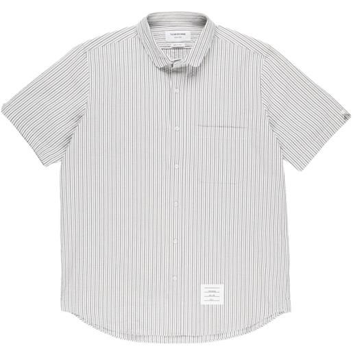 Thom Browne camicia a righe - grigio