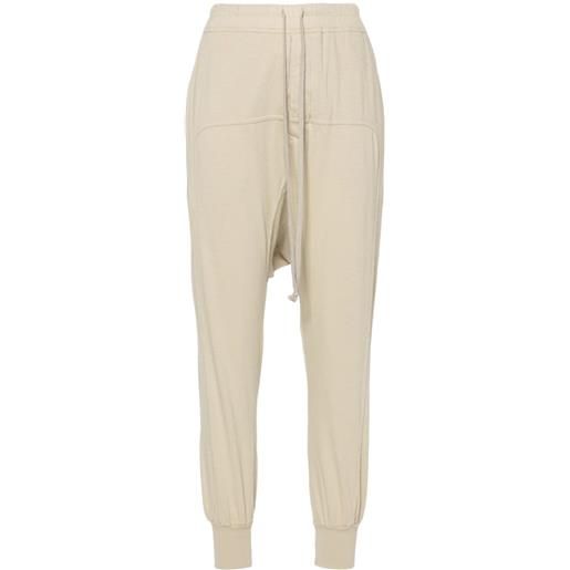 Rick Owens DRKSHDW pantaloni prisoner con cavallo basso - toni neutri