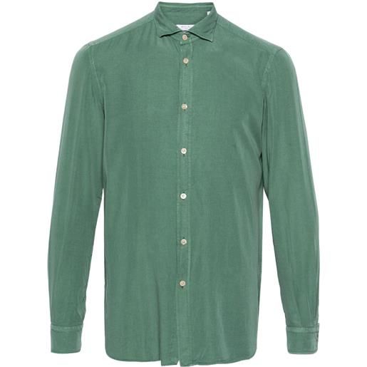 Boglioli camicia con colletto ampio - verde