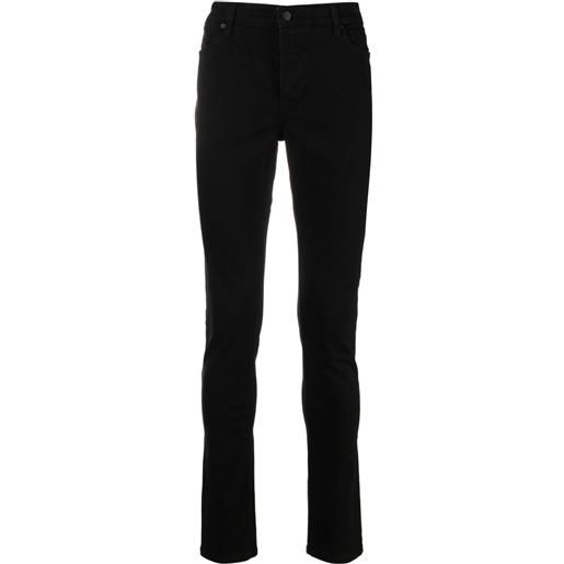 Ksubi jeans skinny con applicazione logo - nero