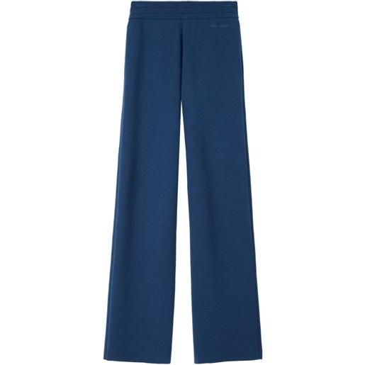 Burberry pantaloni con ricamo - blu