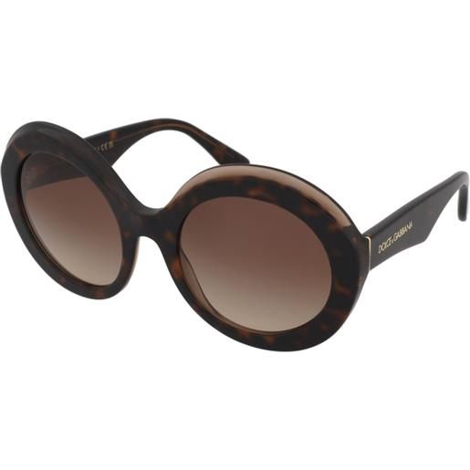 Dolce & Gabbana dg4418 325613 | occhiali da sole graduati o non graduati | plastica | tondi | havana, marrone | adrialenti