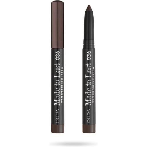 Pupa made to last waterproof eyeshadow ombretto stick 036 wood brown