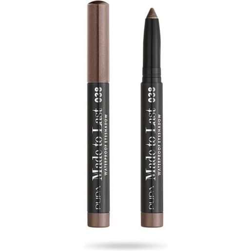 Pupa made to last waterproof eyeshadow ombretto stick 038 golden platinum