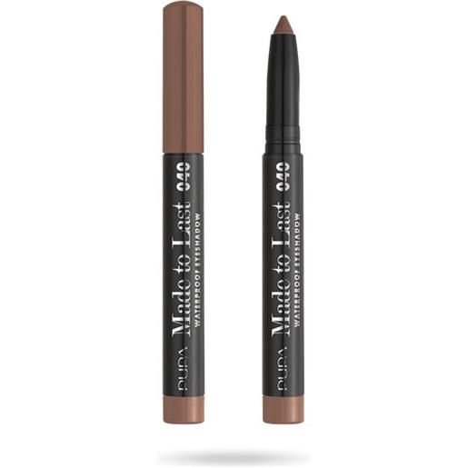 Pupa made to last waterproof eyeshadow ombretto stick 040 medium taupe