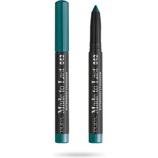 Pupa made to last waterproof eyeshadow ombretto stick 042 vibrant green