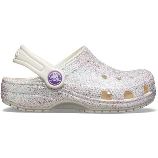 Crocs classic glitter clog kids perla