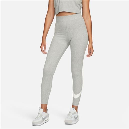 Nike leggings sportswear classics dk grey heather/sail da donna
