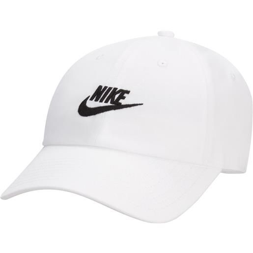 Nike cappello unstructured futura wash white/black