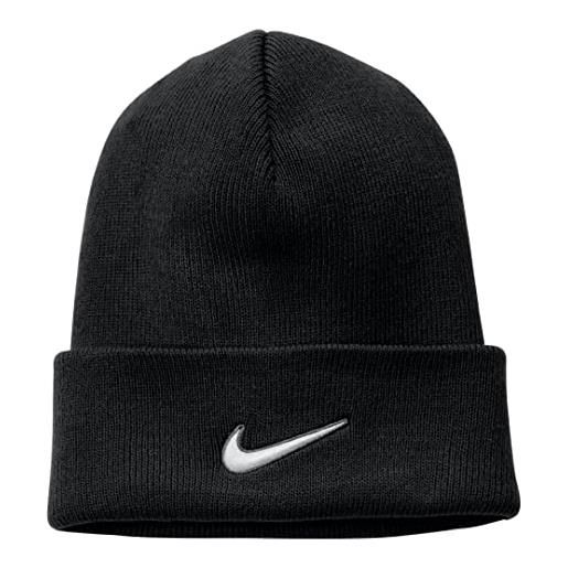Nike berretto unisex con risvolto, nero, taglia unica