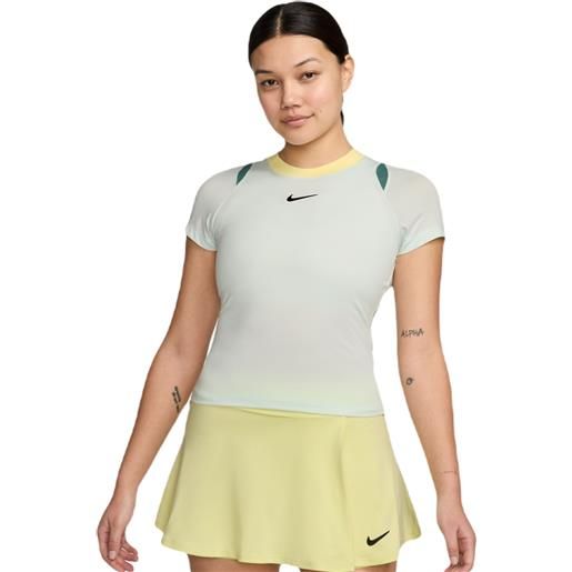 Nike maglietta donna Nike court dri-fit advantage top - barely green/barely green/black
