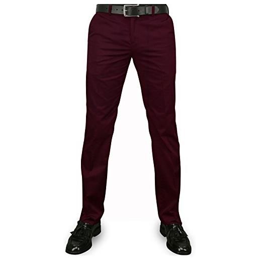 Merc of London - winston 32l, pantalone chino da uomo, viola (violet (wine)), 36w/32l