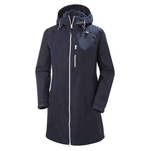 Helly Hansen donna giacca lunga impermeabile belfast, xl, marina militare