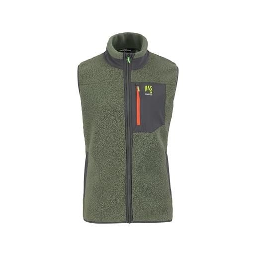 KARPOS 2531045-017 80's fleece vest maglia lunga uomo balsam/forest taglia 3xl