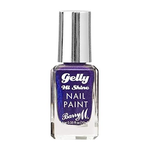 Barry M gelly hi shine - smalto per unghie, colore: blu metallizzato