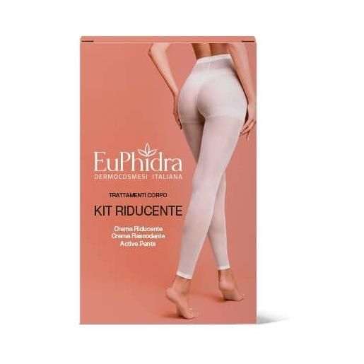 Euphidra kit riducente anticellulite crema rassodante 100ml + crema riducente 100ml + leggins monouso Euphidra