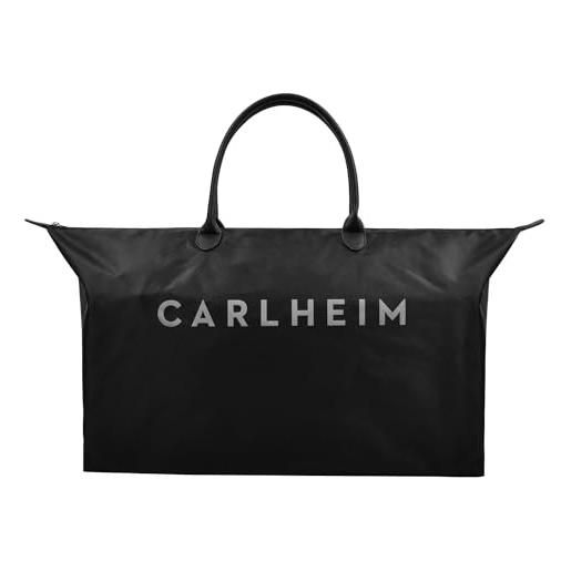 Carlheim borsa weekend all-time classic spacious, weekendbag unisex-adulto, nero