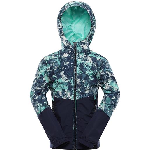 Alpine Pro imufo hoodie rain jacket blu 104-110 cm ragazzo