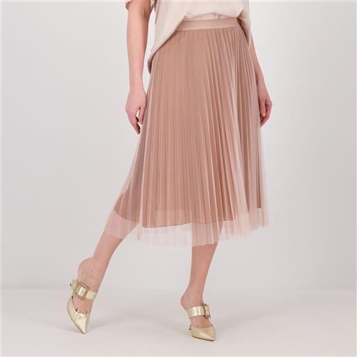 Palazzo Moda gonna in tulle plissé con fodera in georgette