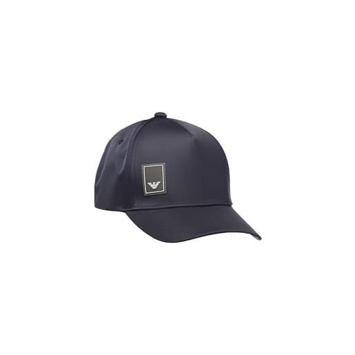 Emporio Armani cappello regolabile con visiera blu