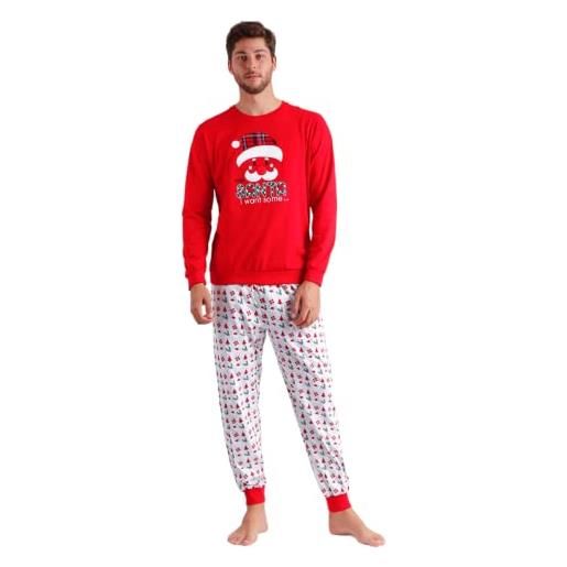 Admas pigiama uomo natalizio in caldo cotone art. 56533 (s)