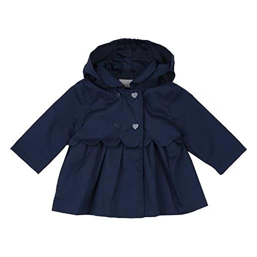 Chicco impermeabile giacca giacchino primaverile neonata 18 mesi - 86 cm color blu con cappuccio