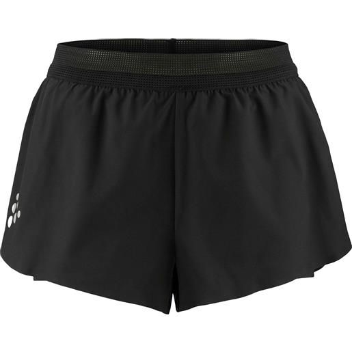 Craft - shorts running - pro hypervent w split short 2 black per donne - taglia xs, s, m, l - nero