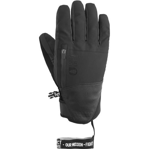 Picture Organic Clothing - guanti impermeabili e traspiranti - madson gloves black per uomo in pelle - taglia 10 - nero