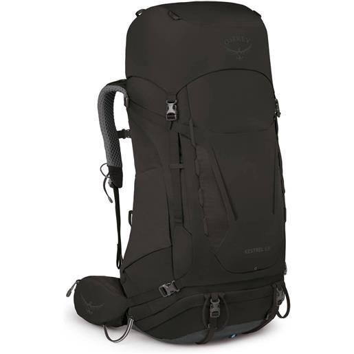 Osprey - zaino da escursionismo/trekking - kestrel 68 black per uomo in nylon - taglia s\/m, l\/xl - nero