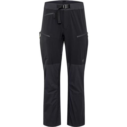 Black Diamond - pantaloni da scialpinismo - m dawn patrol hybrid pants black per uomo in pelle - taglia xl - nero