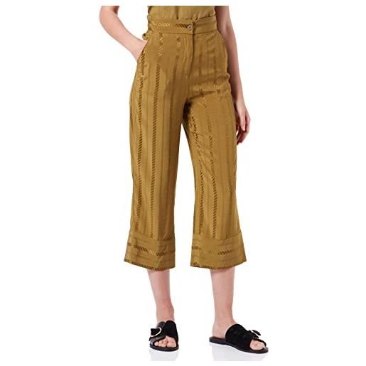 Sisley womens trousers 4q1wlf013 pants, olive green 950, 42