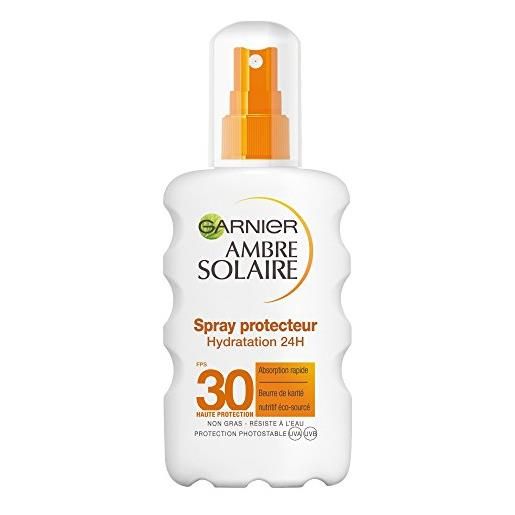 Garnier ambre solaire spray protettivo idratazione 24 ore fps 30, 200 ml