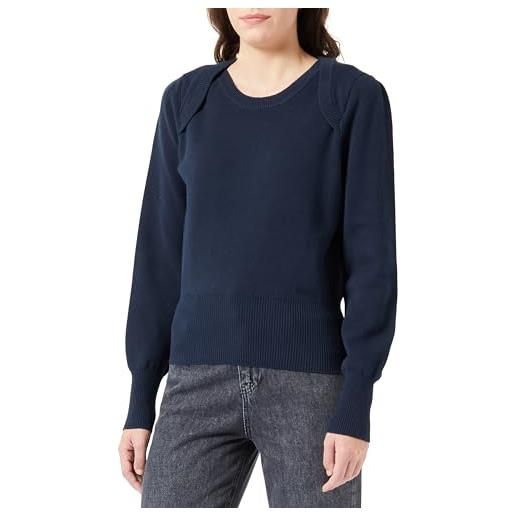 G-STAR RAW women's moto slim knit, blu (salute d23815-b146-c742), m