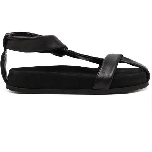 NEOUS sandali con fasce incrociate - nero