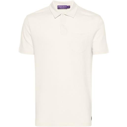 Ralph Lauren Purple Label polo piqué - toni neutri