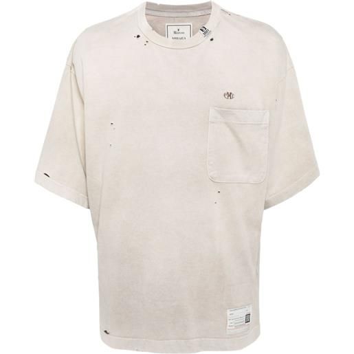 Maison Mihara Yasuhiro t-shirt sun faded - marrone