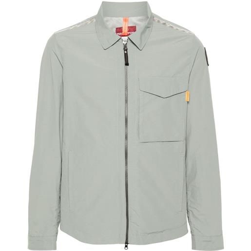 Parajumpers giacca-camicia rayner con zip - verde