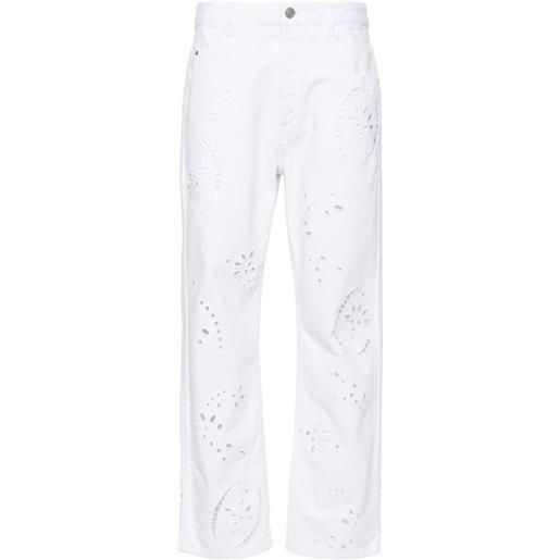 ISABEL MARANT jeans irina dritti a vita alta - bianco