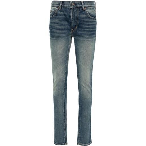 TOM FORD jeans skinny con effetto schiarito - blu