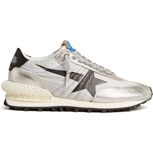 Golden Goose sneakers con stampa - argento