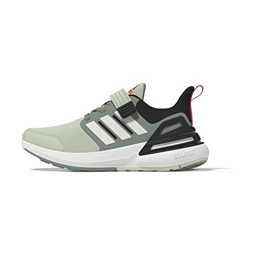 Adidas rapida. Sport el k, sneaker, off white/zero met. /solar red, 36 2/3 eu