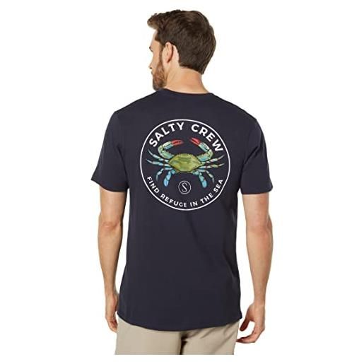 Salty Crew t-shirt - blue crabber premium s/s tee - navy - m