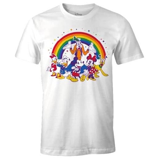 Disney medmickts147 t-shirt, bianco, xxl uomo