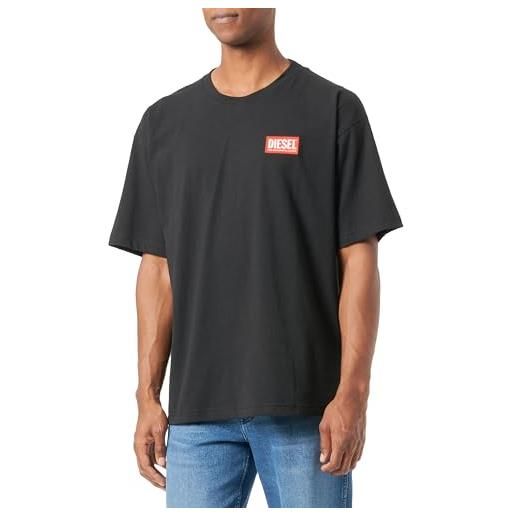 Diesel t-nlabel-l1 t-shirt, 9xx, l uomo