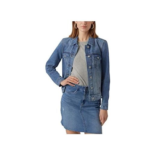 Vero moda vmzorica ls jacket mix noos giacca, medium blue denim, m da donna