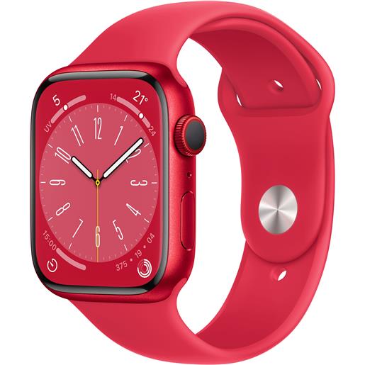 Apple watch series 8 lte da 45 mm (rosso) prodotto da braccio sportivo (rosso)