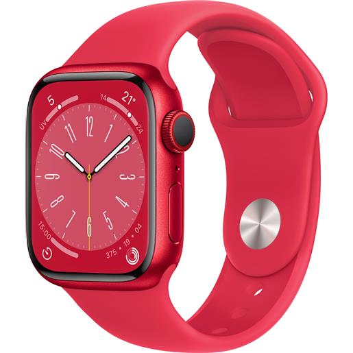 Apple watch series 8 lte da 41 mm (rosso) prodotto da braccio sportivo (rosso)